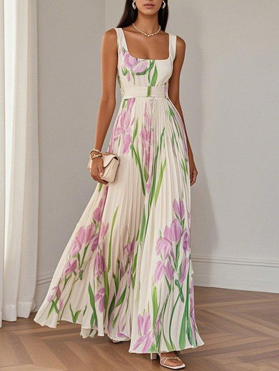 Liviana | Plissé Maxi-jurk