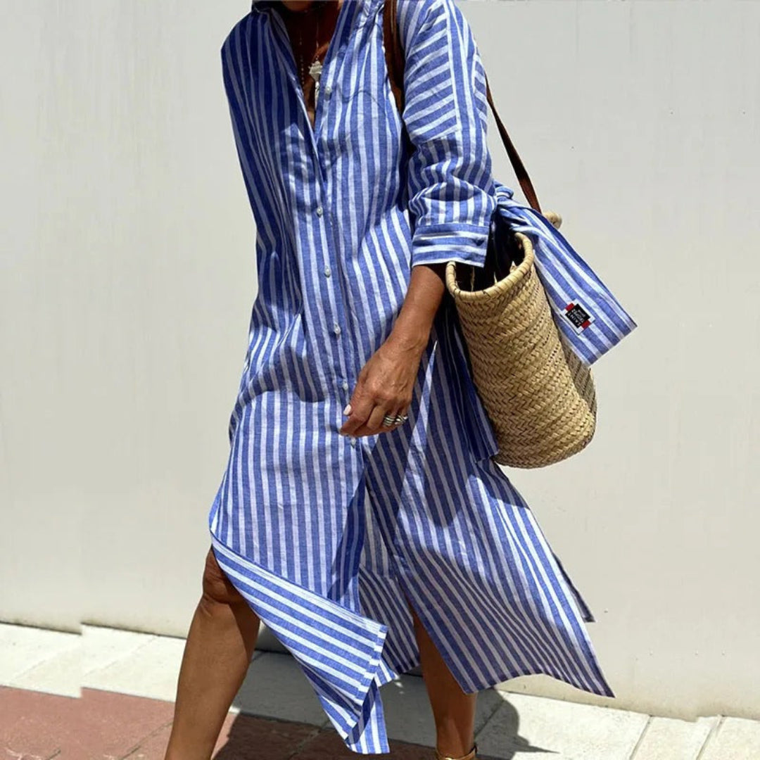 Lunara™ | Chic Striped Summer Dress