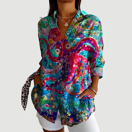 Amalie™ | Blouse met kleurrijk ontwerp
