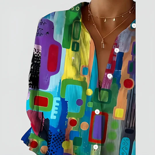 Maja™ | Blouse met kleurrijk ontwerp