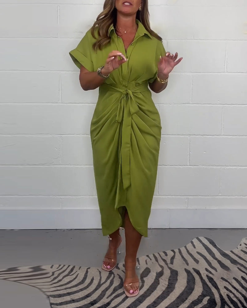 Laura™ | Elegant Geplooide Jurk