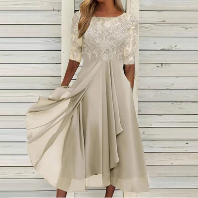 Elowen™ | Ethereal Linen Midi Dress