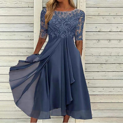 Elowen™ | Ethereal Linen Midi Dress