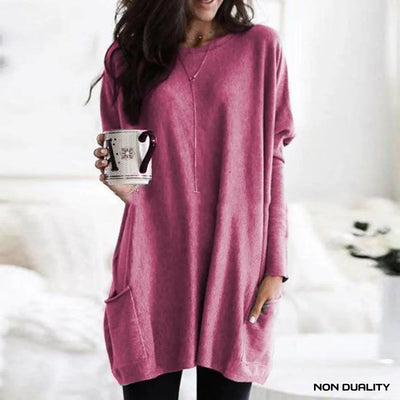 Roselune® | Afslappet Fit Pocket Sweater Kjole