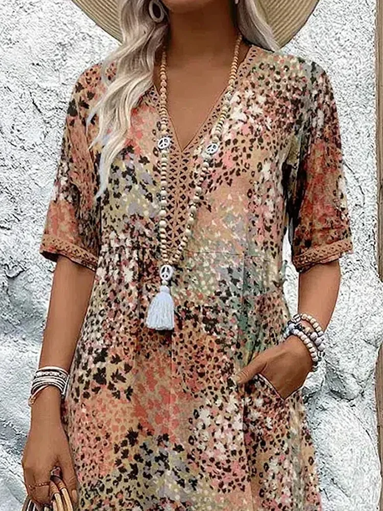 Isadora™ | Luxe maxi-jurk met verfijnde bloemenmotieven