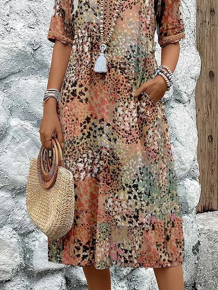 Isadora™ | Luxe maxi-jurk met verfijnde bloemenmotieven