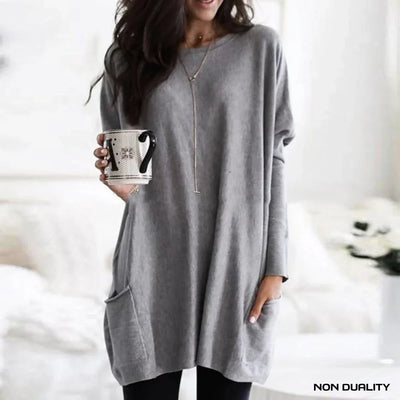 Roselune® | Afslappet Fit Pocket Sweater Kjole