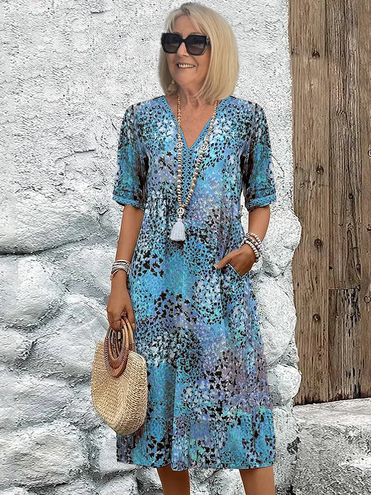 Isadora™ | Luxe maxi-jurk met verfijnde bloemenmotieven