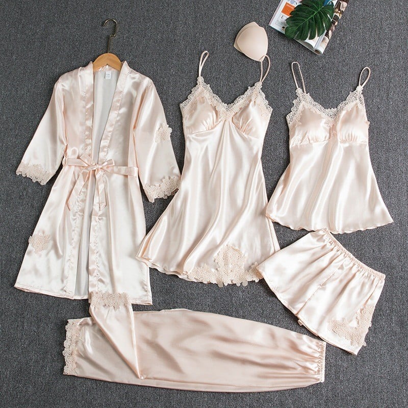 Helene | 5-delig Nachtkleding Set