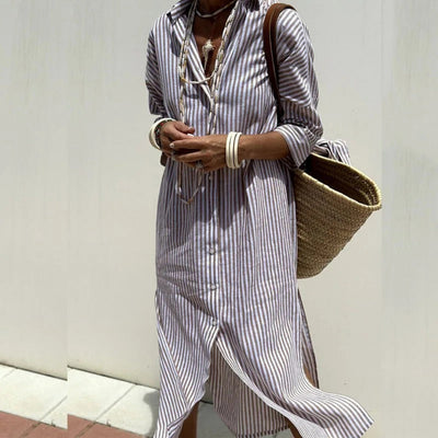 Lunara™ | Chic Striped Summer Dress