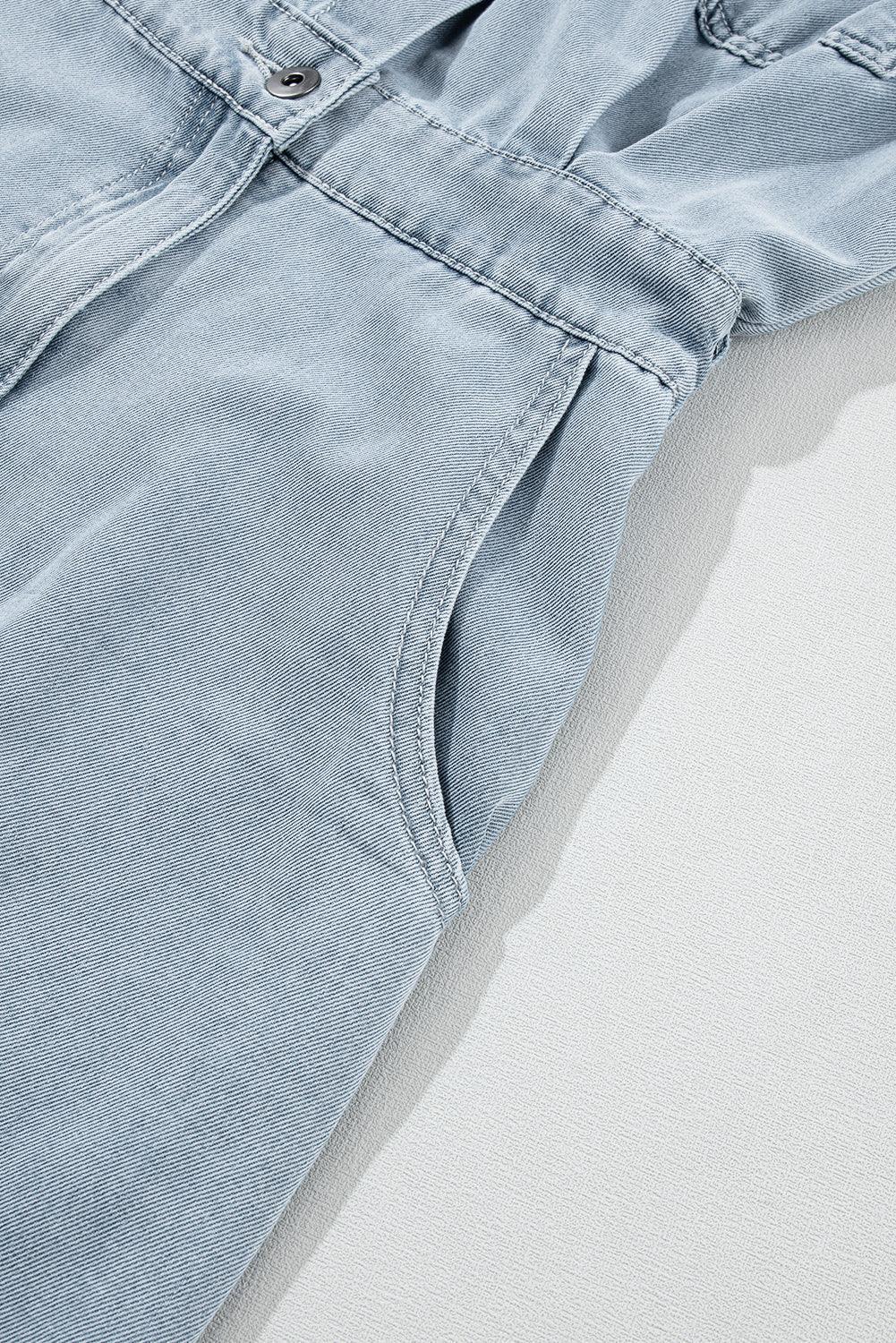 Sofia® | Elegante Denimjurk met Korte Vleermuismouwen