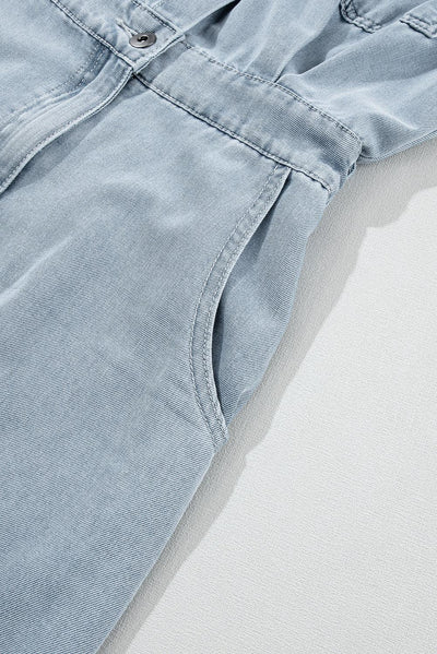 Sofia® | Elegante Denimjurk met Korte Vleermuismouwen