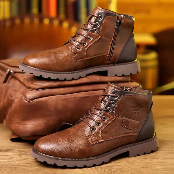 Jethro | Premium Leren Veterschoenen