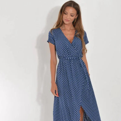 Lunaria™ | Chic V-Neck Dress