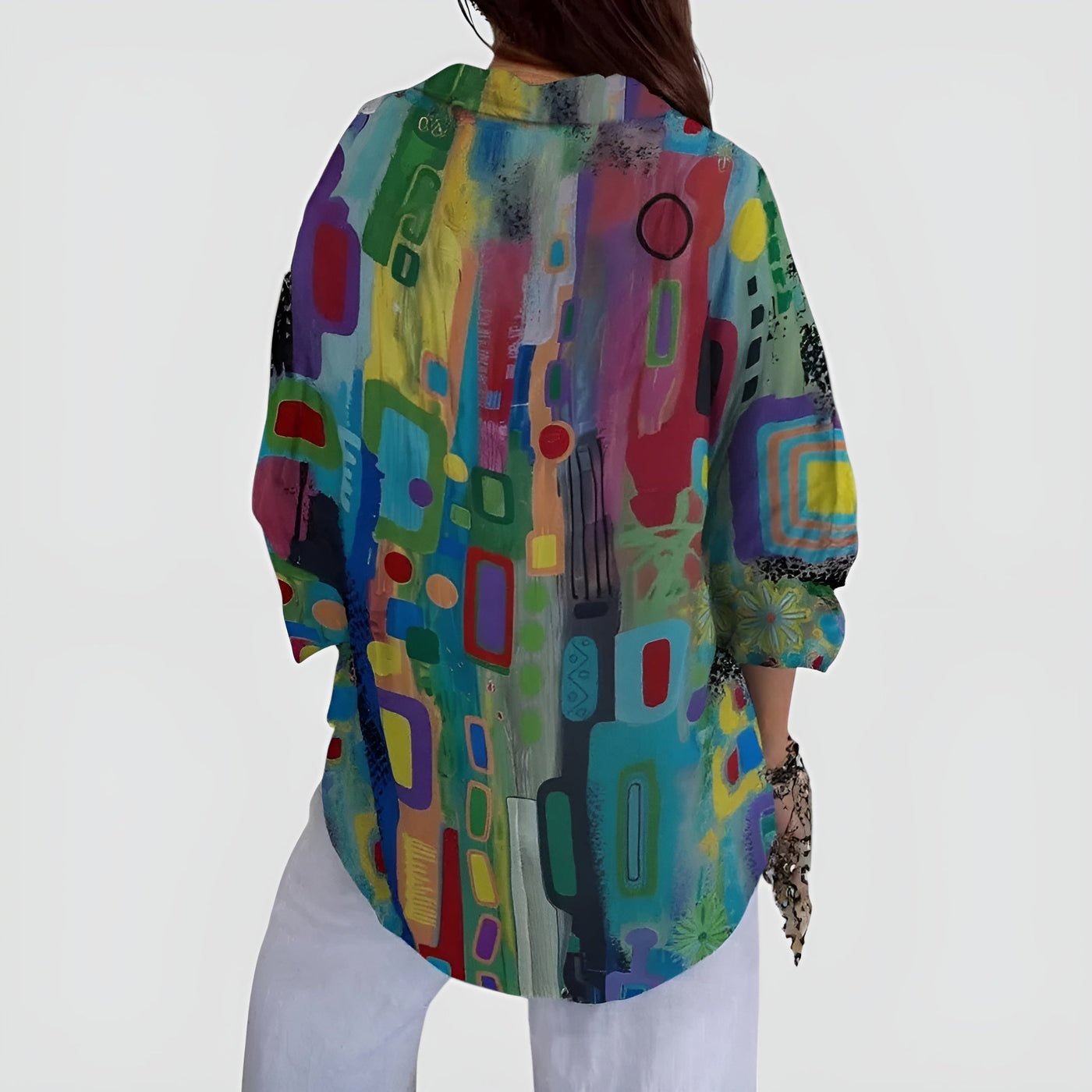 Ida™ blouse met kleurrijk design