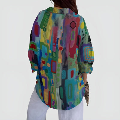 Ida™ blouse met kleurrijk design