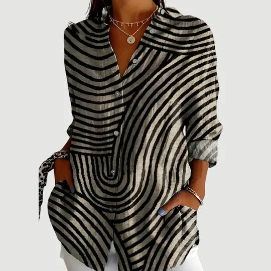 Ida™ blouse met kleurrijk design