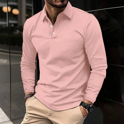 Friedrich - Casual Poloshirt met Lange Mouwen