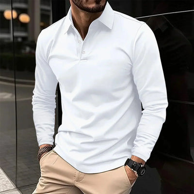 Friedrich - Casual Poloshirt met Lange Mouwen