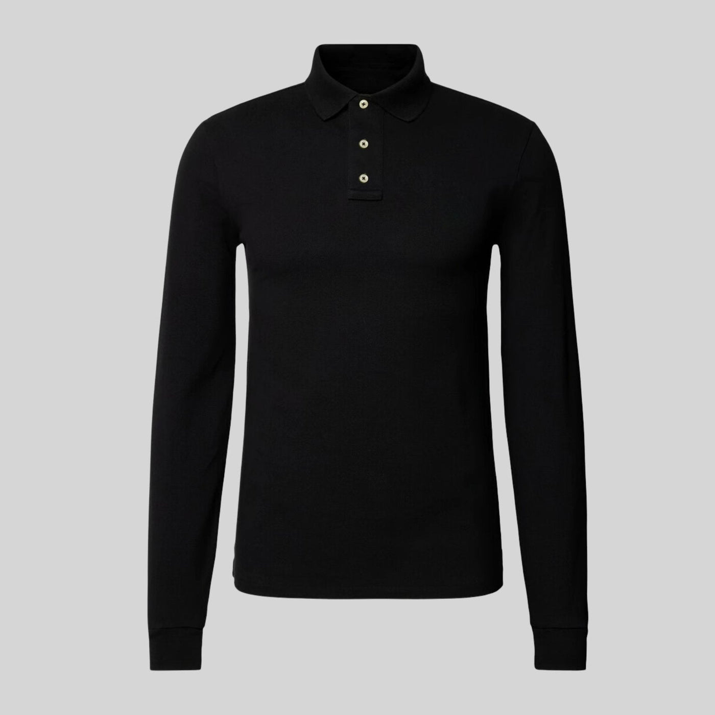 Friedrich - Casual Poloshirt met Lange Mouwen