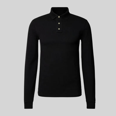 Friedrich - Casual Poloshirt met Lange Mouwen