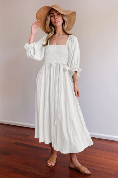 Tana | FRANSE JURK MET RUFFLES