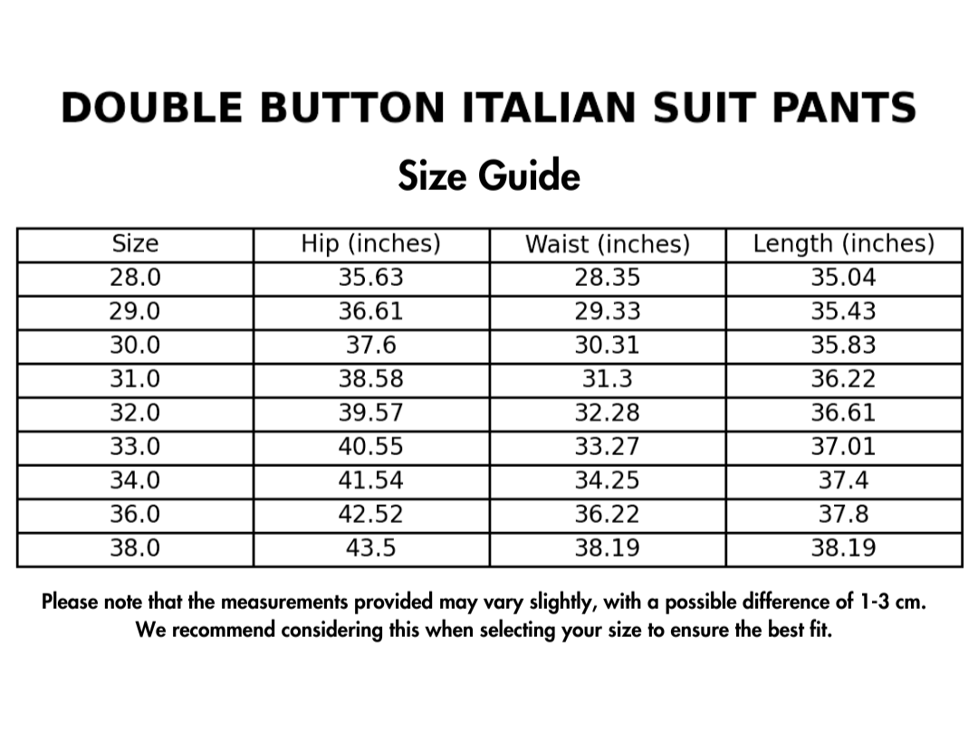 Dubbele Knop Italiaanse Pak Broek
