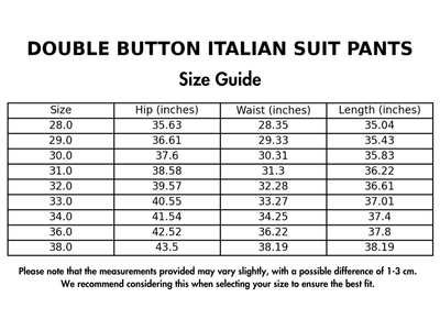 Dubbele Knop Italiaanse Pak Broek