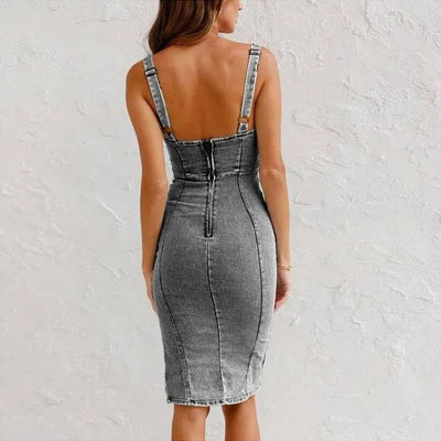 Mona | Denim-Jurk