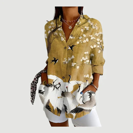 Ida™ blouse met kleurrijk design