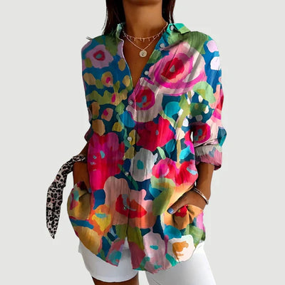 Ida™ blouse met kleurrijk design