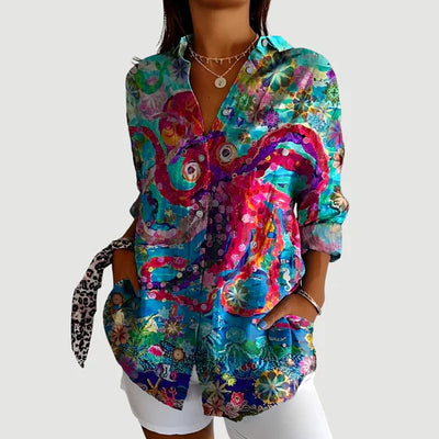 Ida™ blouse met kleurrijk design