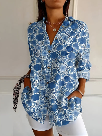 Liora™ | Graceful blouse with whimsical patterns