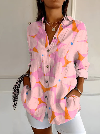 Liora™ | Graceful blouse with whimsical patterns