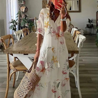 Lunaris™ | Bohemian Belly-Covering Dress
