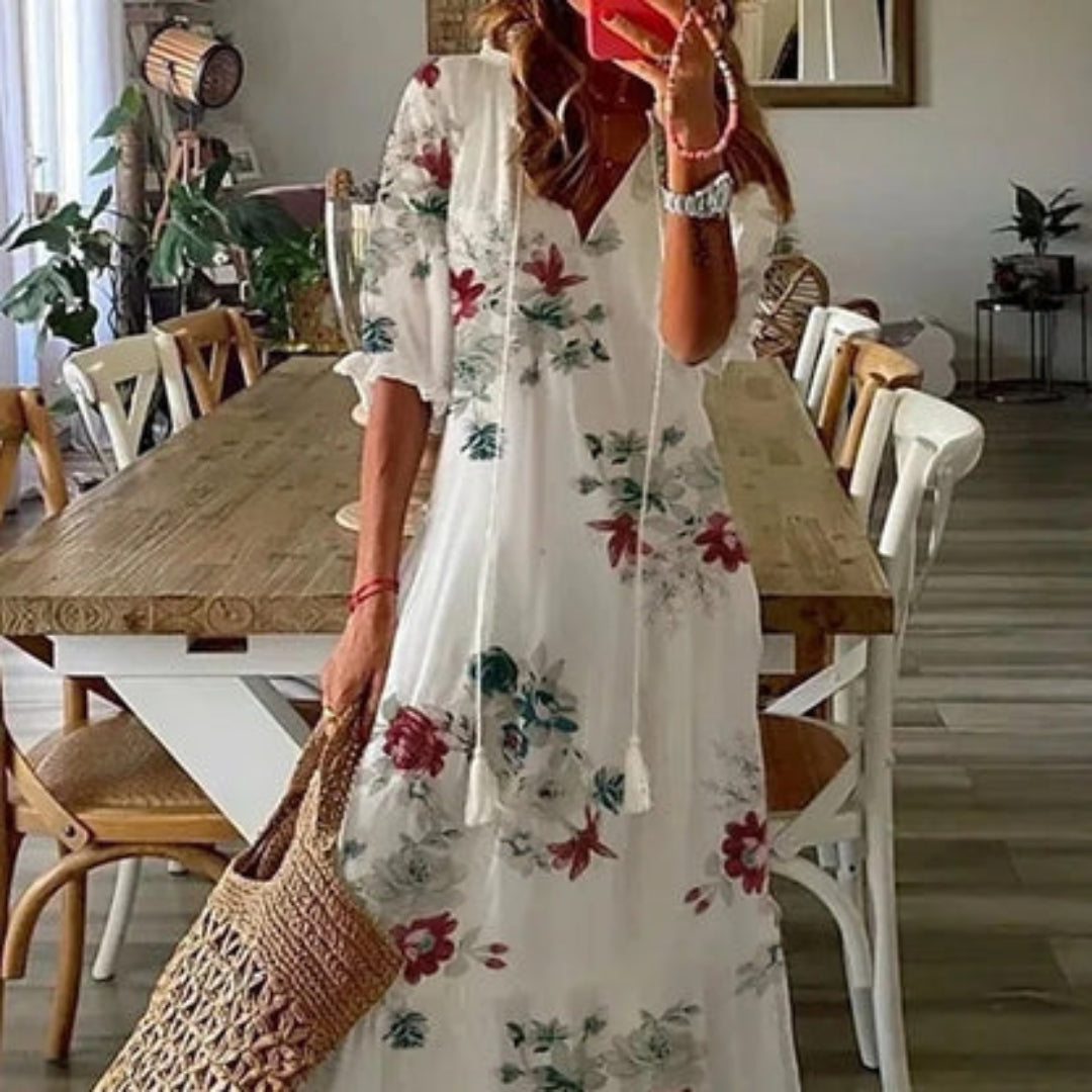 Lunaris™ | Bohemian Belly-Covering Dress